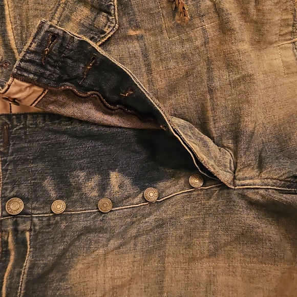 Vintage Distressed Denim Shorts for Men - Picture 4 of 7